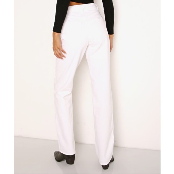 NWOT Rollas Classic High Rise Straight Leg Jean in Vintage White size 26 - Picture 8 of 16